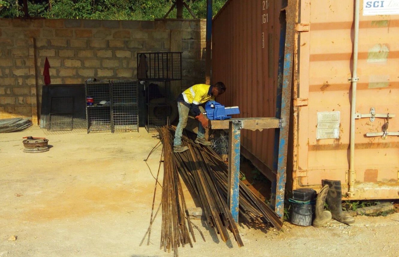 Welding at the workshop