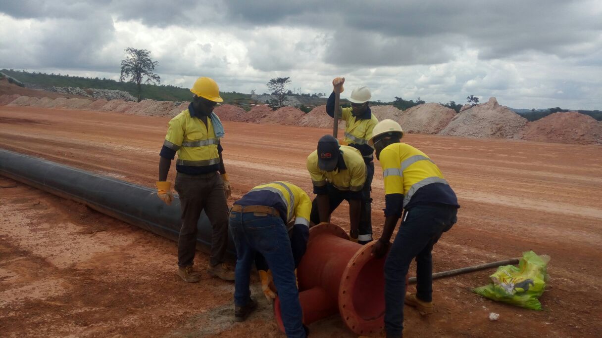 Perseus Mining Ghana Ltd - FTSF pipe laying